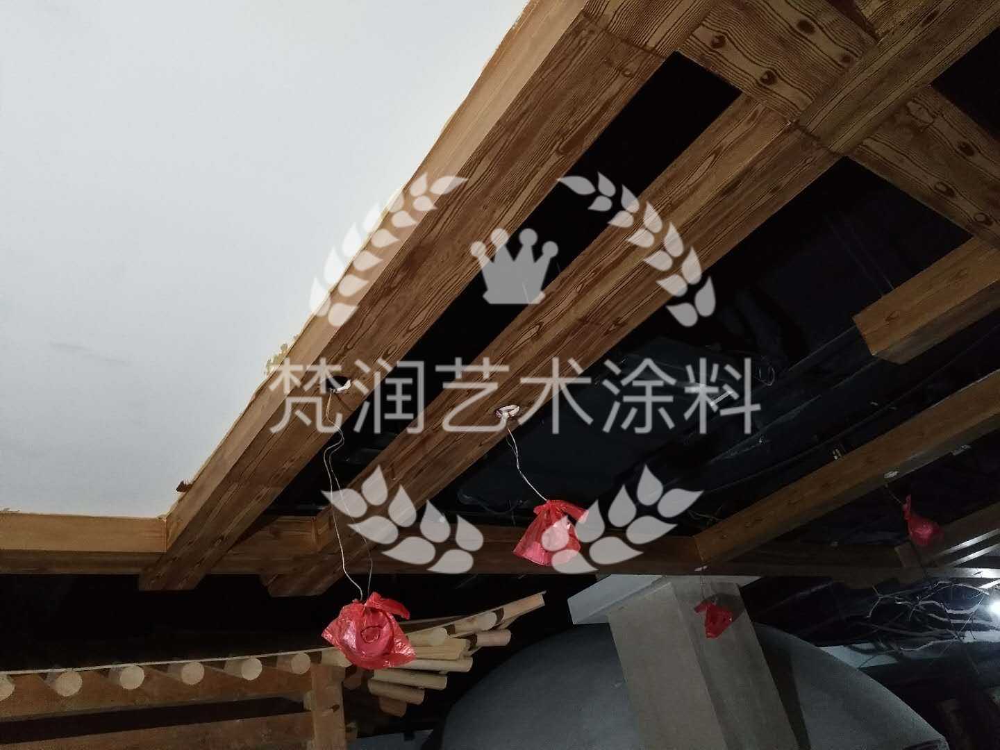 安徽芜湖酒店木纹漆施工